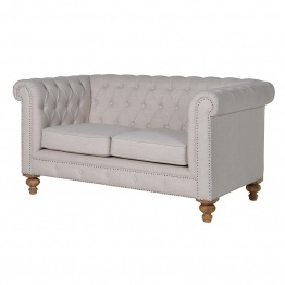 Ivory Chesterfield 2 Seater Sofa Seater Sofa UK