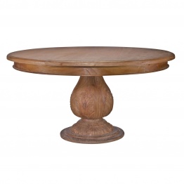 Acorn Round Pedestal Large Dining Table 150 cm 150 cm UK