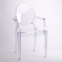 Large Clear Ghost Transparent Contemporary Dining Chair Dining Chair UK