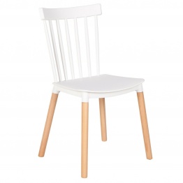 Spindle Back White Dining Chair Dining Chair UK