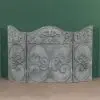 Grey-Wash Metal Fire Screen Fire Screen UK