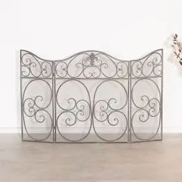 Grey-Wash Metal Fire Screen Fire Screen UK
