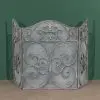 Grey-Wash Metal Fire Screen Fire Screen UK