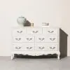 French Style White Lamont 7 Drawers Chest Drawers Chest UK
