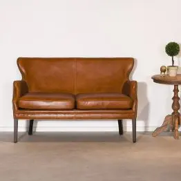 Havana Brown Leather 2 Seater Sofa Seater Sofa UK