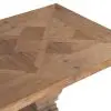 Reclaimed Wood Parquet Top Dining Table Dining Table UK