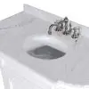 Marie White Sink Unit With Mirror With Mirror UK