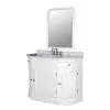 Marie White Sink Unit With Mirror And Marble Top Marble Top UK