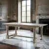 Mazets Refectory White Wash Dining Table Dining Table UK