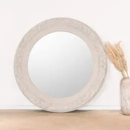 Isidore Leaf Scroll Mirror Scroll Mirror UK
