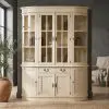 Aurelia Carved French Style Large Vintage Cream Dresser Cream Dresser UK