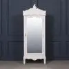Amelie French White Single Door Armoire Door Armoire UK