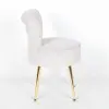 Amour Velvet Light Grey Bedroom Chair Bedroom Chair UK