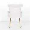 Amour Velvet Light Grey Bedroom Chair Bedroom Chair UK