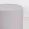 Amour Light Grey Velvet Pouffe Gold Trim Round Stool Ottoman Stool Ottoman UK