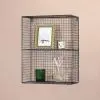 Industrial Metal Wire 2 Tier Black Shelf Rack Vintage Retro Style Wall Mounted Wall Mounted UK