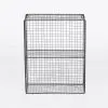 Industrial Metal Wire 2 Tier Black Shelf Rack Vintage Retro Style Wall Mounted Wall Mounted UK