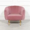 Adeline Pink Velvet Tub Armchair Tub Armchair UK