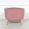 Adeline Pink Velvet Tub Armchair Tub Armchair UK