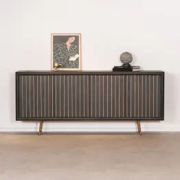 Timea Slatted Contemporary Sideboard Contemporary Sideboard UK