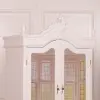 French Wardrobe White Mirrored Double Armoire Double Armoire UK