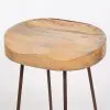 Industrial 74cm Tractor Style Mango Wooden Seat Rustic Iron Metal Large Bar Stool Bar Stool UK