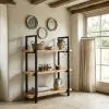 Rustic Wooden Industrial 3 Tier Bookcase Shelving Bookcase Shelving UK