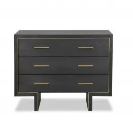 Ninon Black Ash Veneer Small Chest Of Drawers Of Drawers UK