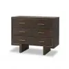 Ninon Dark Brown Ash Veneer Small Chest Of Drawers Of Drawers UK