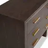 Ninon Dark Brown Ash Veneer Small Chest Of Drawers Of Drawers UK
