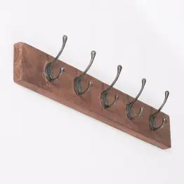 Vintage 4 Hooks Rack Wooden Wall Coat Hanger (Copy) Hanger (Copy) UK