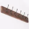 Vintage 6 Hooks Rack Wooden Wall Coat Hanger Coat Hanger UK