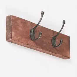 Vintage 3 Hooks Rack Wooden Wall Coat Hanger (Copy) Hanger (Copy) UK
