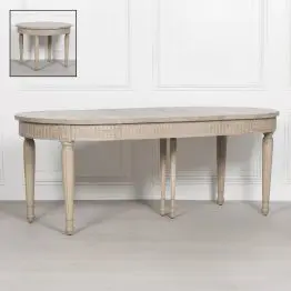 Adelin Rustic Wooden Extendable Dining Table Dining Table UK