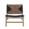 Orvokki Black And Natural Pattern Lounge Chair Lounge Chair UK