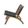 Orvokki Black And Natural Pattern Lounge Chair Lounge Chair UK