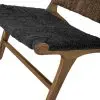 Orvokki Black And Natural Pattern Lounge Chair Lounge Chair UK