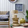 Orvokki Black And Natural Pattern Lounge Chair Lounge Chair UK