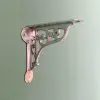 Victorian Scroll Cast Chrome Polished Wall Shelf Bracket Shelf Bracket UK