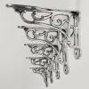 Victorian Scroll Cast Chrome Polished Wall Shelf Bracket Shelf Bracket UK