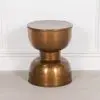 Antique Brass Retro Metal Occasional Table Occasional Table UK