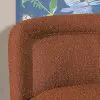 Veira Boucle Burnt Orange Swivel Occasional Chair Occasional Chair UK
