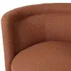 Veira Boucle Burnt Orange Swivel Occasional Chair Occasional Chair UK