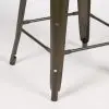 Industrial Style Aged Zinc Effect Medium Metal Bar Stool Bar Stool UK