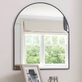 Large Minimalist Black Frame 120cm Wall Mirror Wall Mirror UK