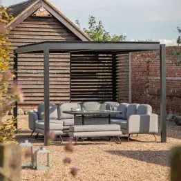 Large Black Aluminium Pergola Aluminium Pergola UK