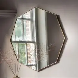 Minna Champagne Octagon Wall Mirror Wall Mirror UK
