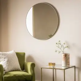 Minna Round Champagne Wall Mirror Wall Mirror UK