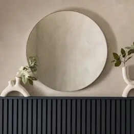 Minna Round Silver Wall Mirror Wall Mirror UK