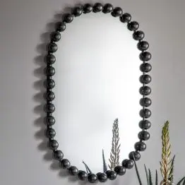 Zora Bobble Oval Black Wall Mirror Wall Mirror UK